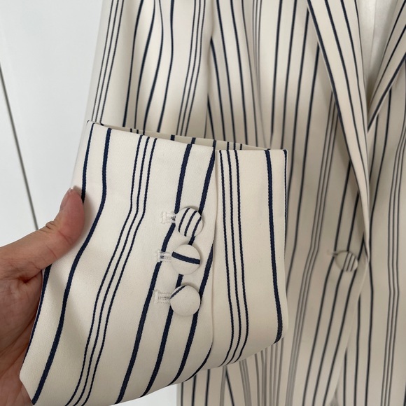 Frame stripe blazer Jacket - Picture 4 of 9